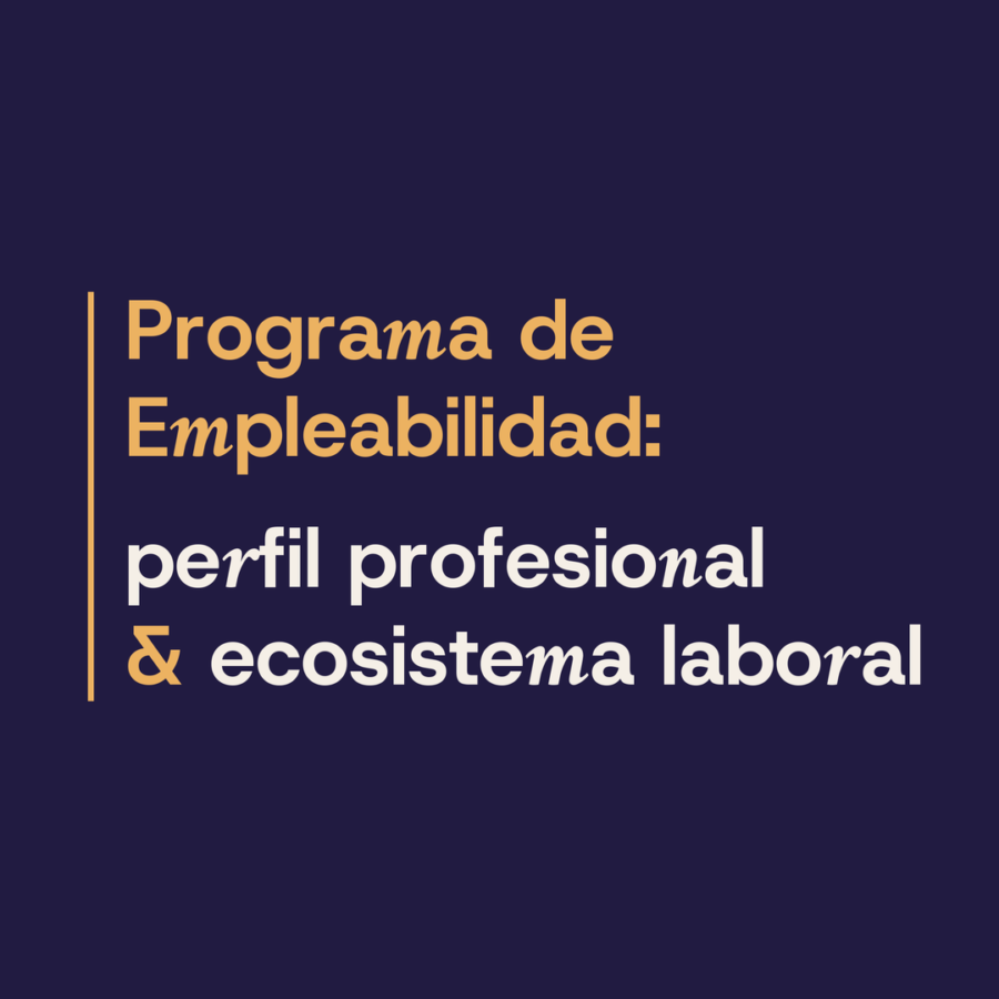 Programa de empleabilidad: perfil profesional & ecosistema laboral